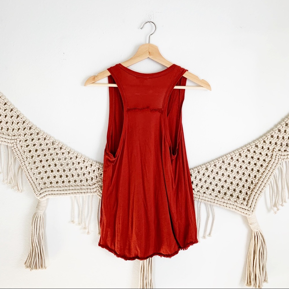 Splendid Razorback Frayed Hem Tank - Picture 2 of 7